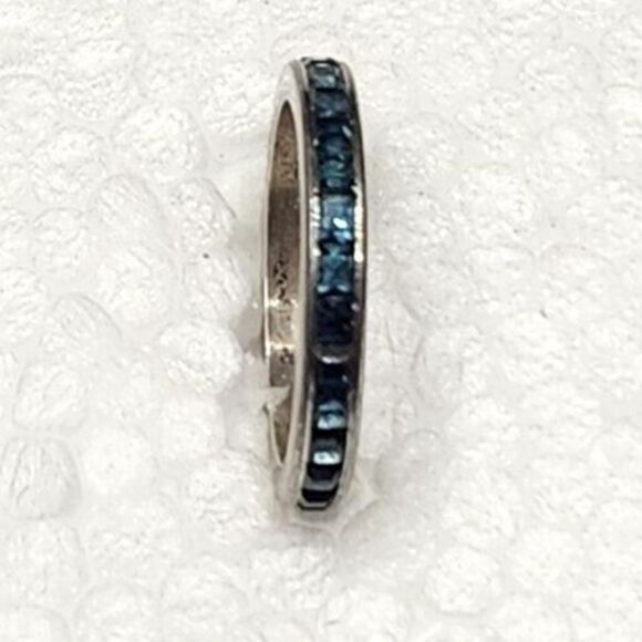 LEGI 925 sterling silver eternity band ring‎ size 4 - Picture 10 of 15